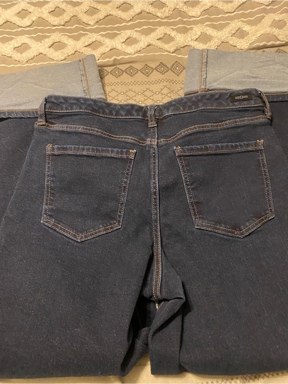 Liverpool Dark Indigo Jeans with Contrast Stitching - Picture 5 of 5